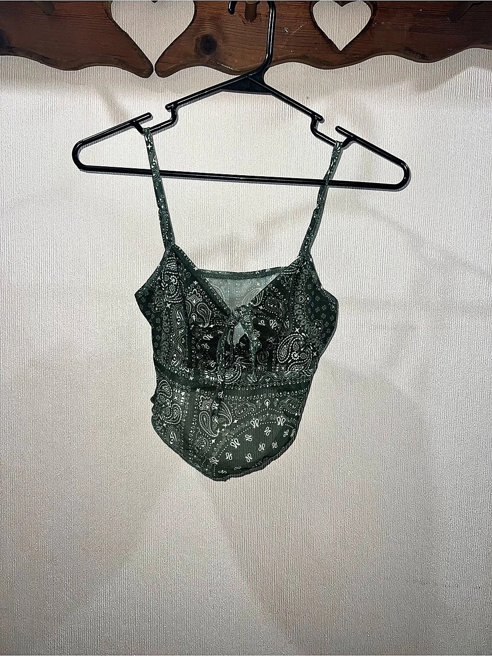 Cider Paisley Cami in Green Size XS